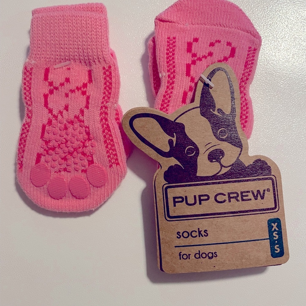 PUP crew socks for dogs xs-s NWT